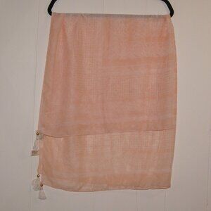 Cato || Women's Peach Square Scarf